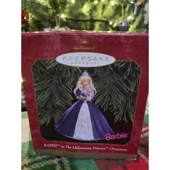 Hallmark Keepsake Barbie as the Millennium Princess 1999 Christmas Ornament - Picture 1 of 5